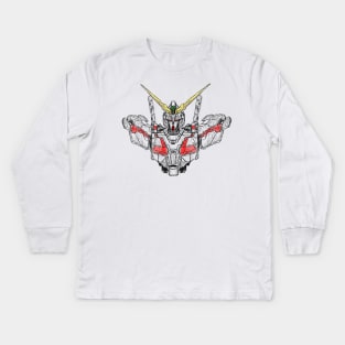 gundam unicorn Kids Long Sleeve T-Shirt